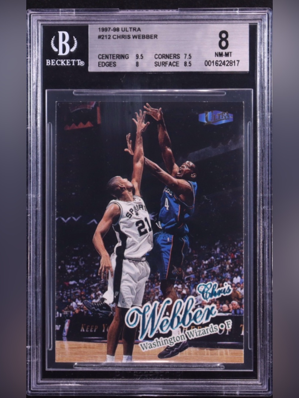 Chris Webber Beckett Graded 8.